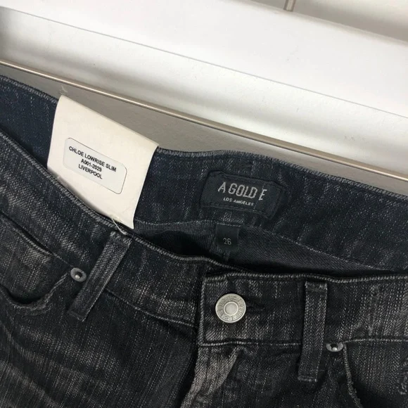 NWT AGOLDE Chloe Low Rise Slim Jeans - Picture 7 of 7